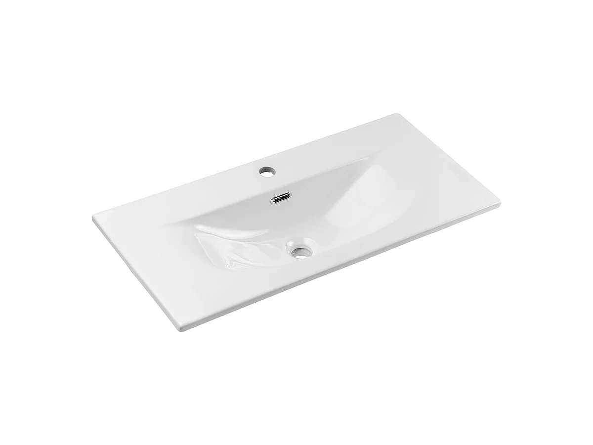 Mobile lavabo singolo 80cm 2 cassetti Riva Cachemire