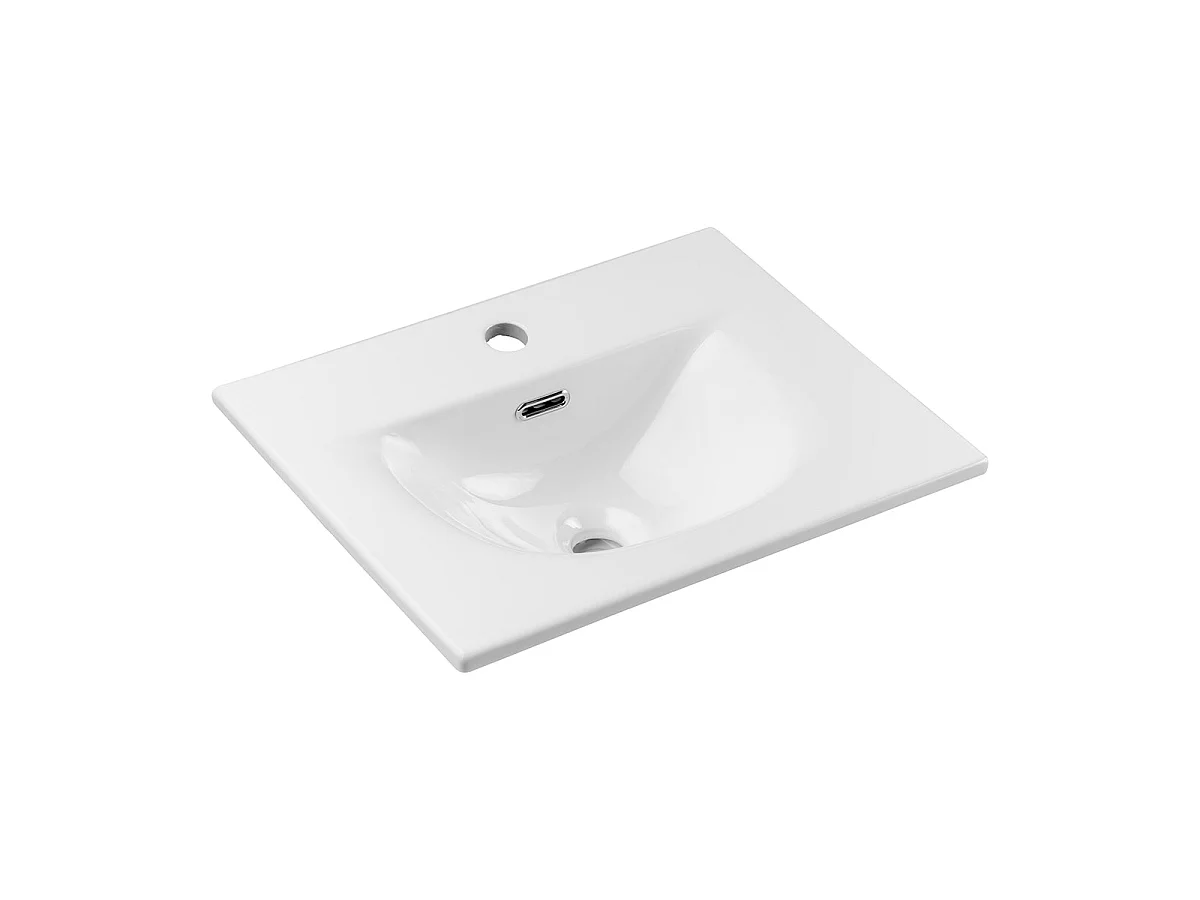 Mueble lavabo individual encastrado 50cm 2 cajones Riva Cachemira