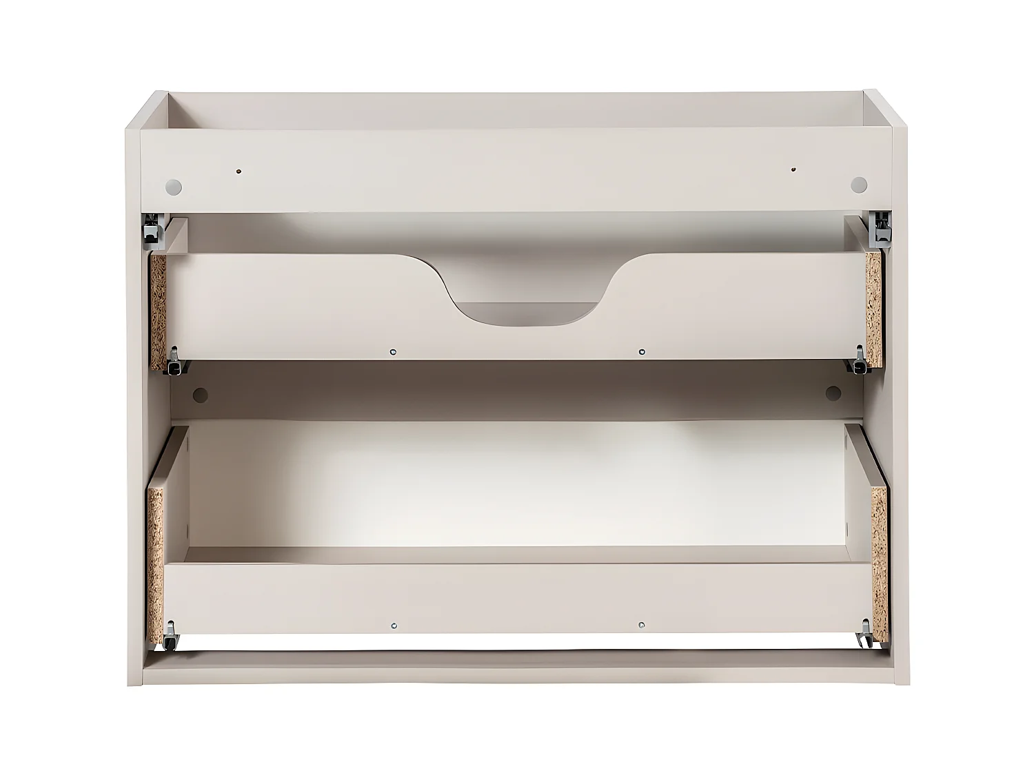 Meuble sous-vasque 80cm 2 tiroirs Riva Cachemire