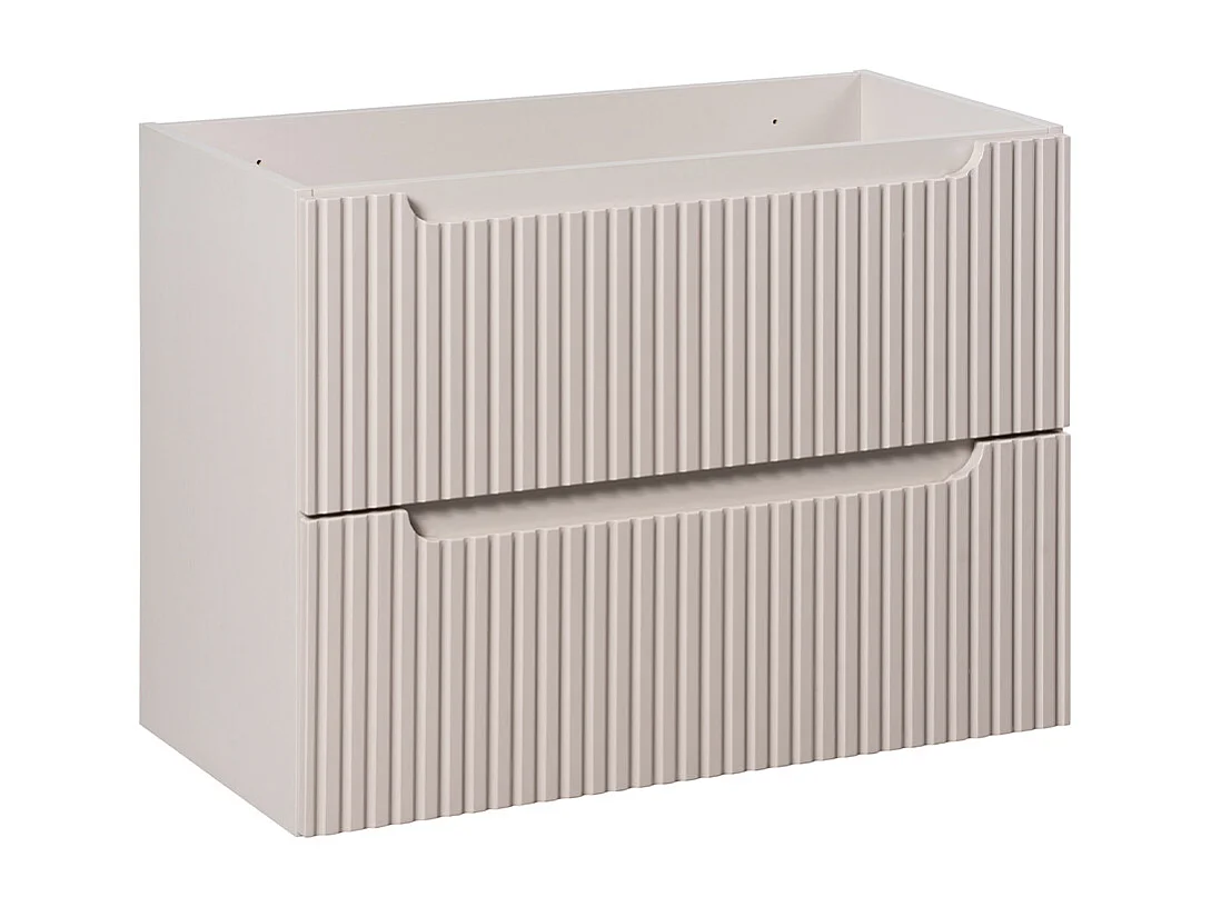 Onderbouw wastafel 80cm 2 laden Riva Cachemire