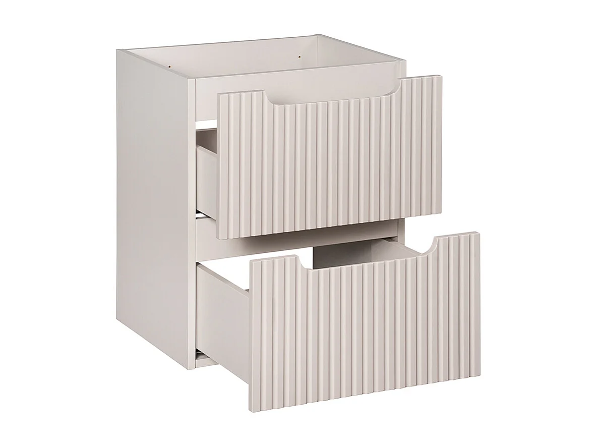 Onderbouw wastafel 50cm 2 laden Riva Cachemire
