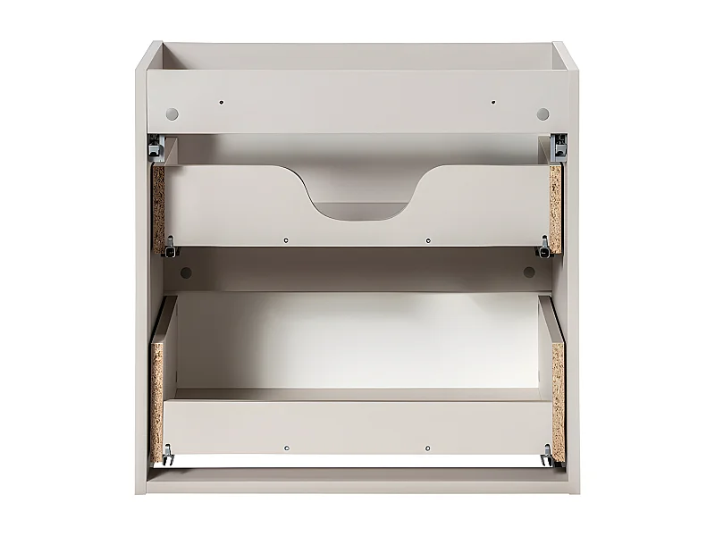 Mueble bajo lavabo 140cm 4 cajones encimera Riva Cachemira y Blanco