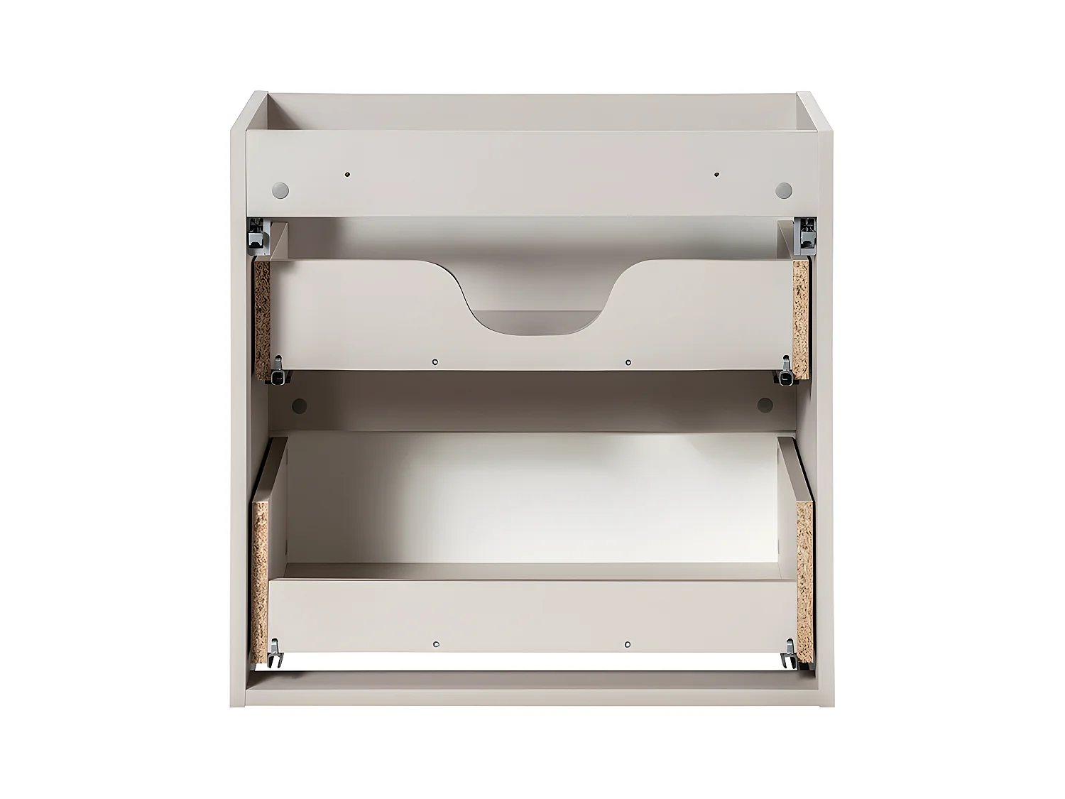 Meuble sous-vasque 60cm 2 tiroirs Riva Cachemire