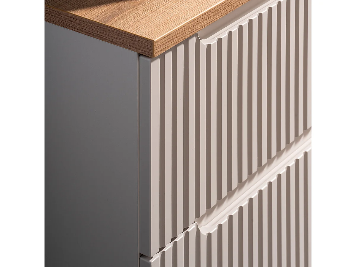 Underskab 60 cm med 2 skuffer Riva Cashmere og underskab i træ
