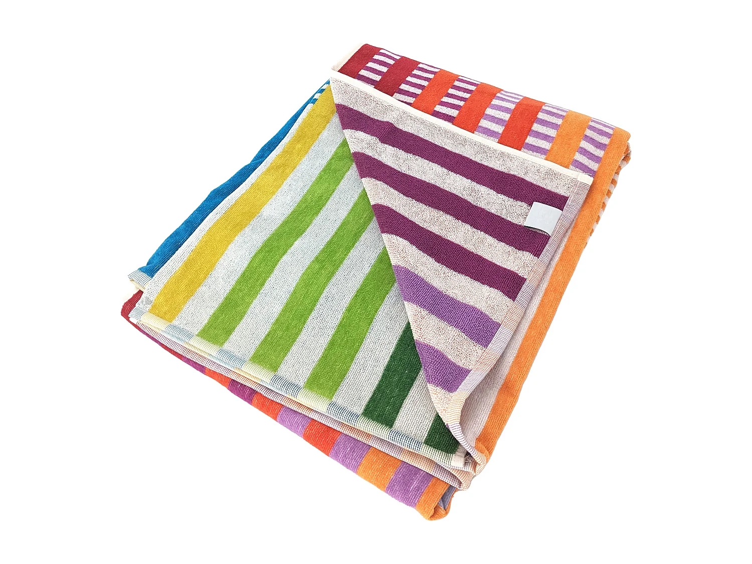 Drap de plage 100x180 cm pur coton collection CIRELLA multicolore