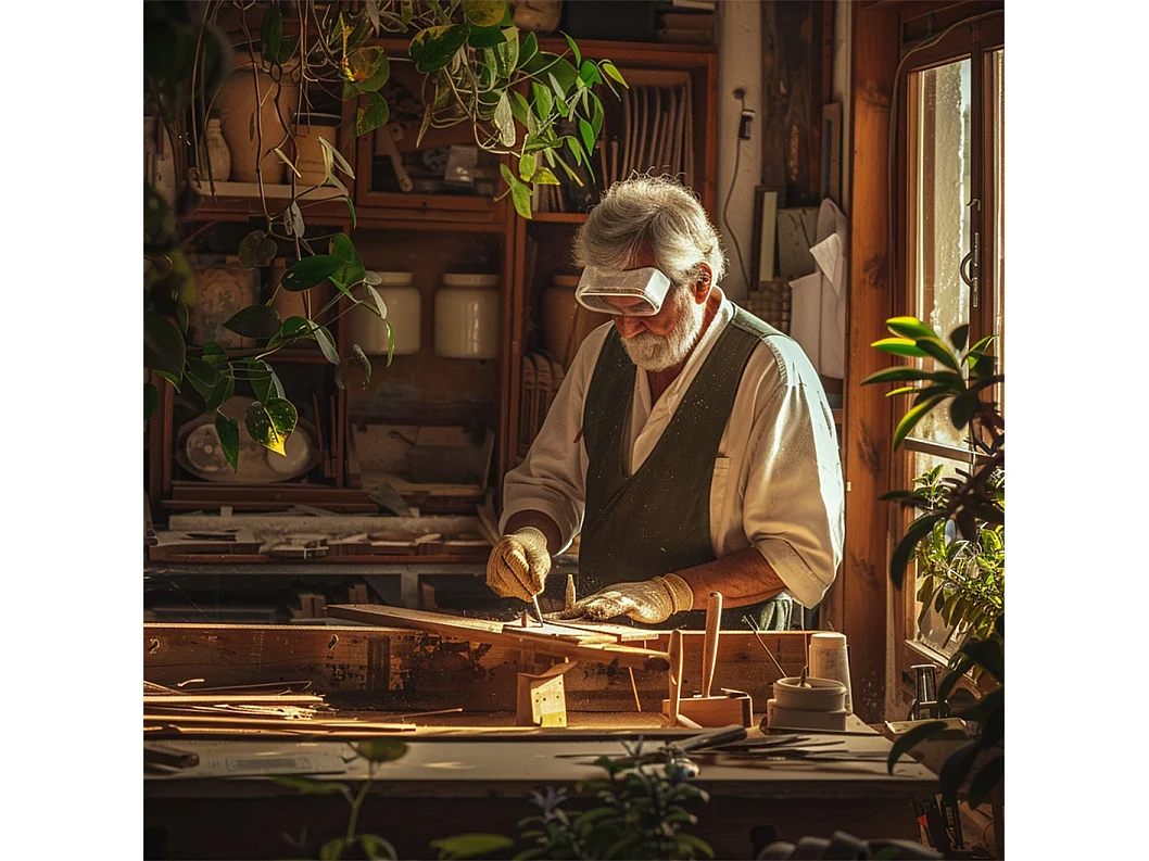 Miroir mural en verre argenté avec cadre en bois massif  - L 76.2 x H 109.2cm - Miroir asymétrique - Miroir moderne