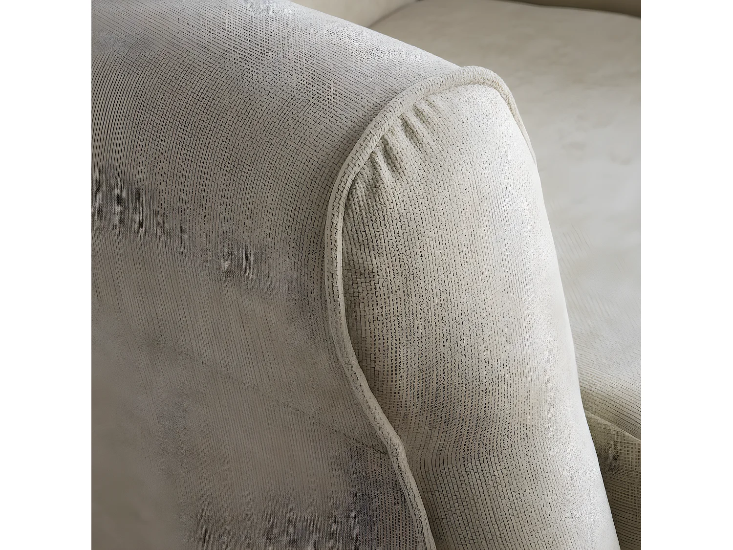 Fauteuil effet bois Beige 67x104