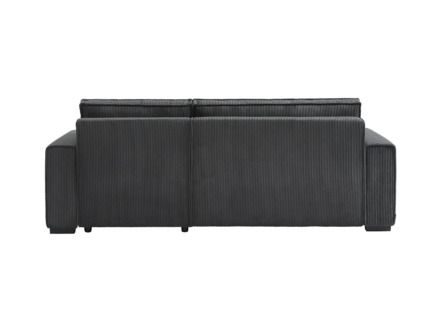 Divano letto angolare e reversibile a 3 posti  in velluto a coste