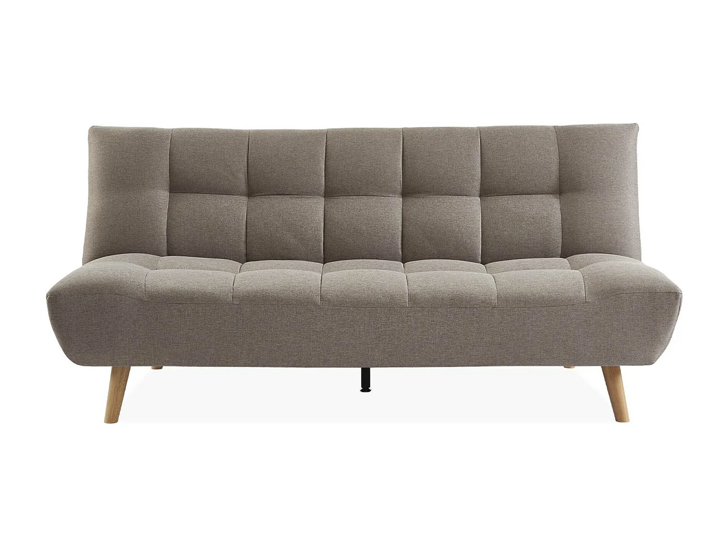 Divano letto a 3 posti, trasformabile, in tessuto, beige