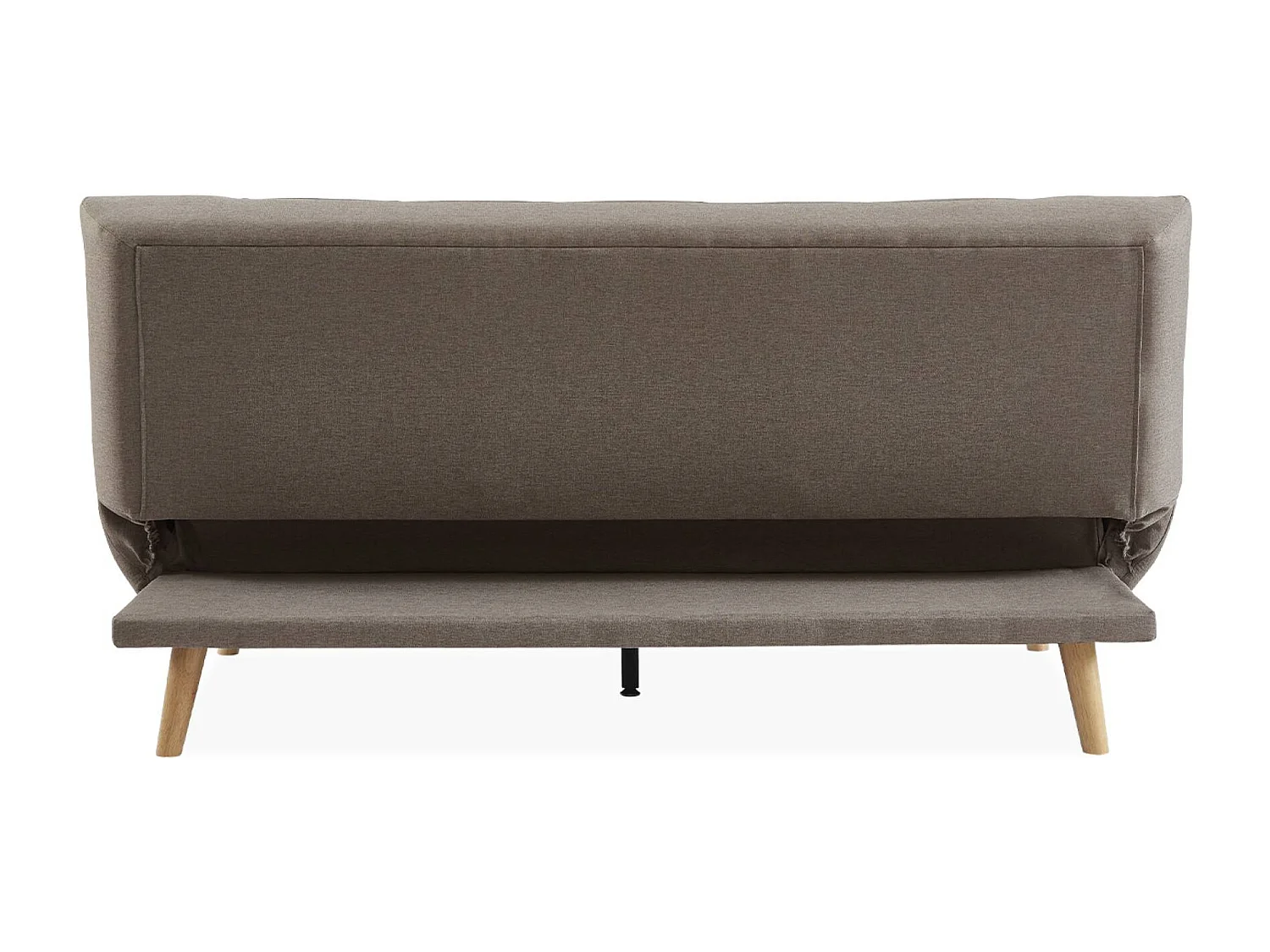 Divano letto a 3 posti, trasformabile, in tessuto, beige