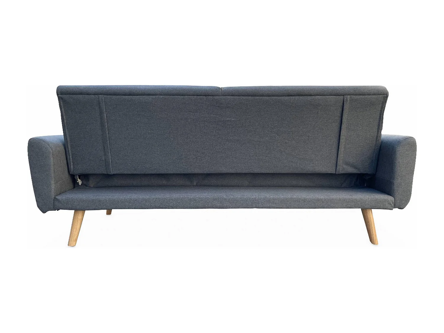 Sofá cama de tela de 2 a 3 plazas gris oscuro