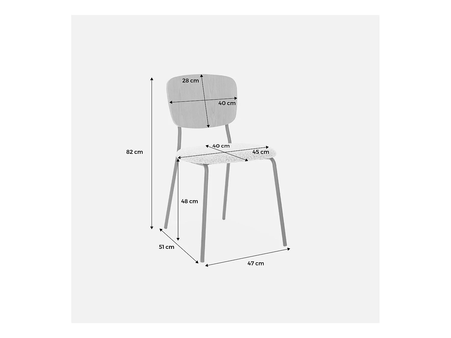 Set di 2 sedie bouclé struttura in legno con gambe in metallo, verde