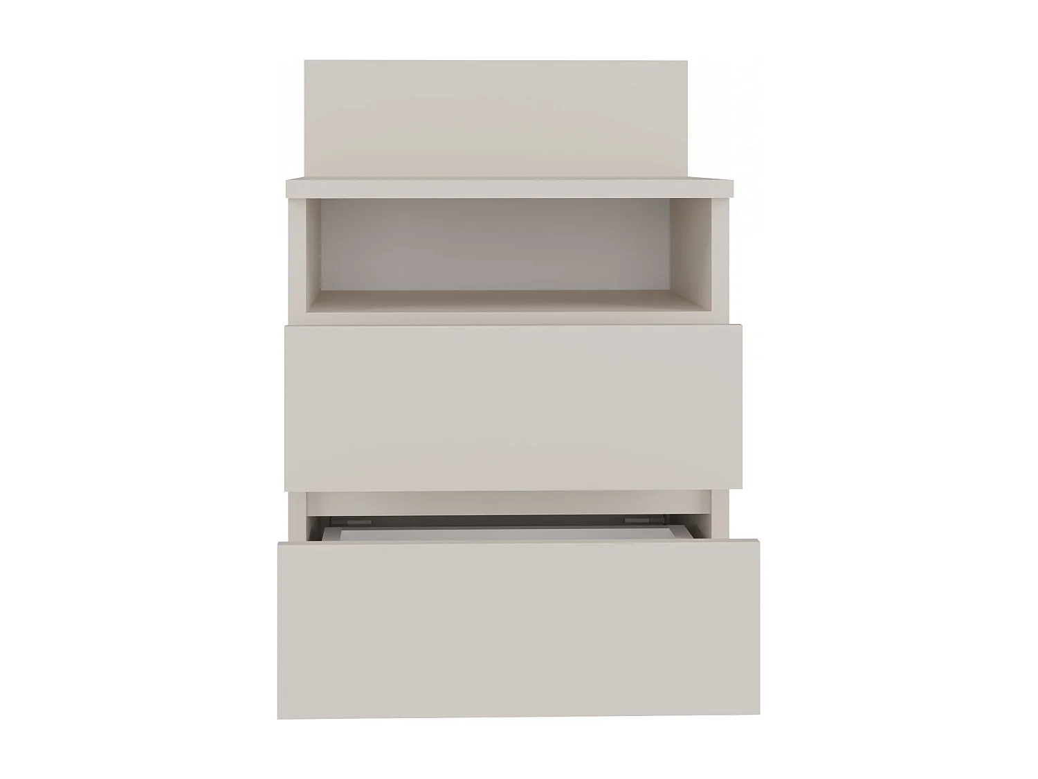 ASTER T1 - Comodino con 2 cassetti - 59x40x32 cm - Comodino - Stile scandinavo