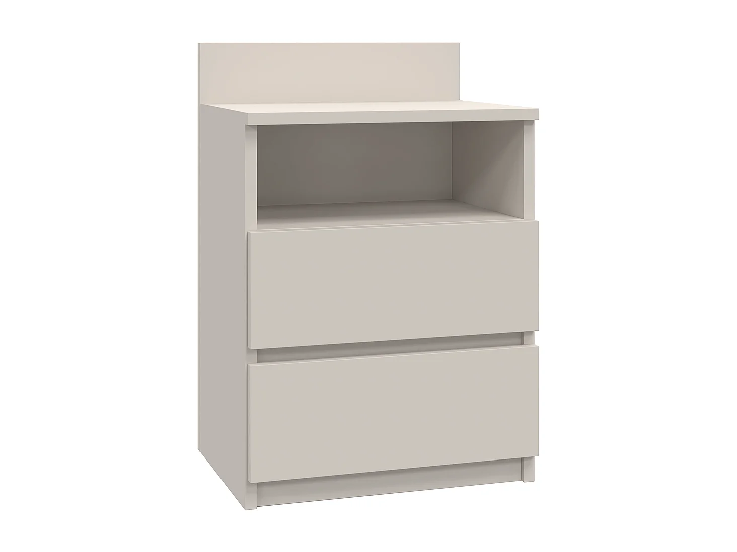 ASTER T1 - Comodino con 2 cassetti - 59x40x32 cm - Comodino - Stile scandinavo