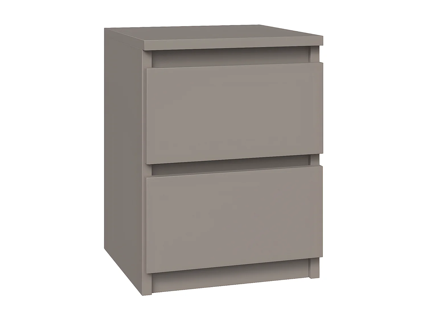 ASTER - Comodino in stile scandinavo - 30x30x40 cm - Comodino con 2 cassetti - Arredo camera da letto