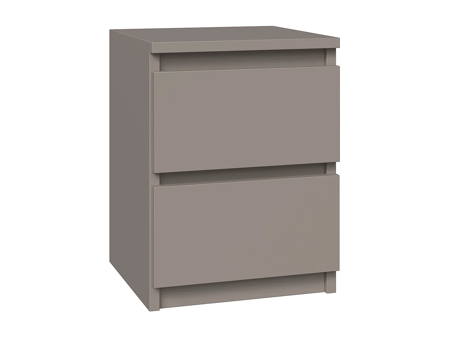 ASTER - Comodino in stile scandinavo - 30x30x40 cm - Comodino con 2 cassetti - Arredo camera da letto