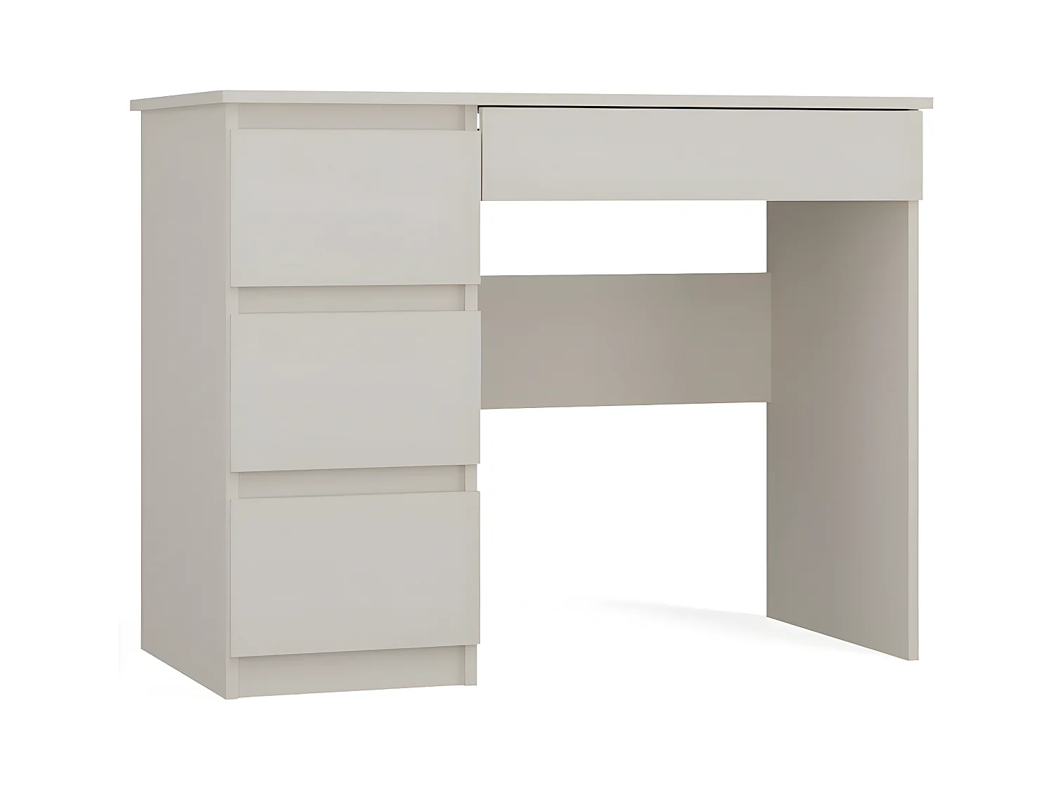MESO - Escritorio recto oficina/dormitorio estilo moderno - 98x51x76 cm - 4 cajones