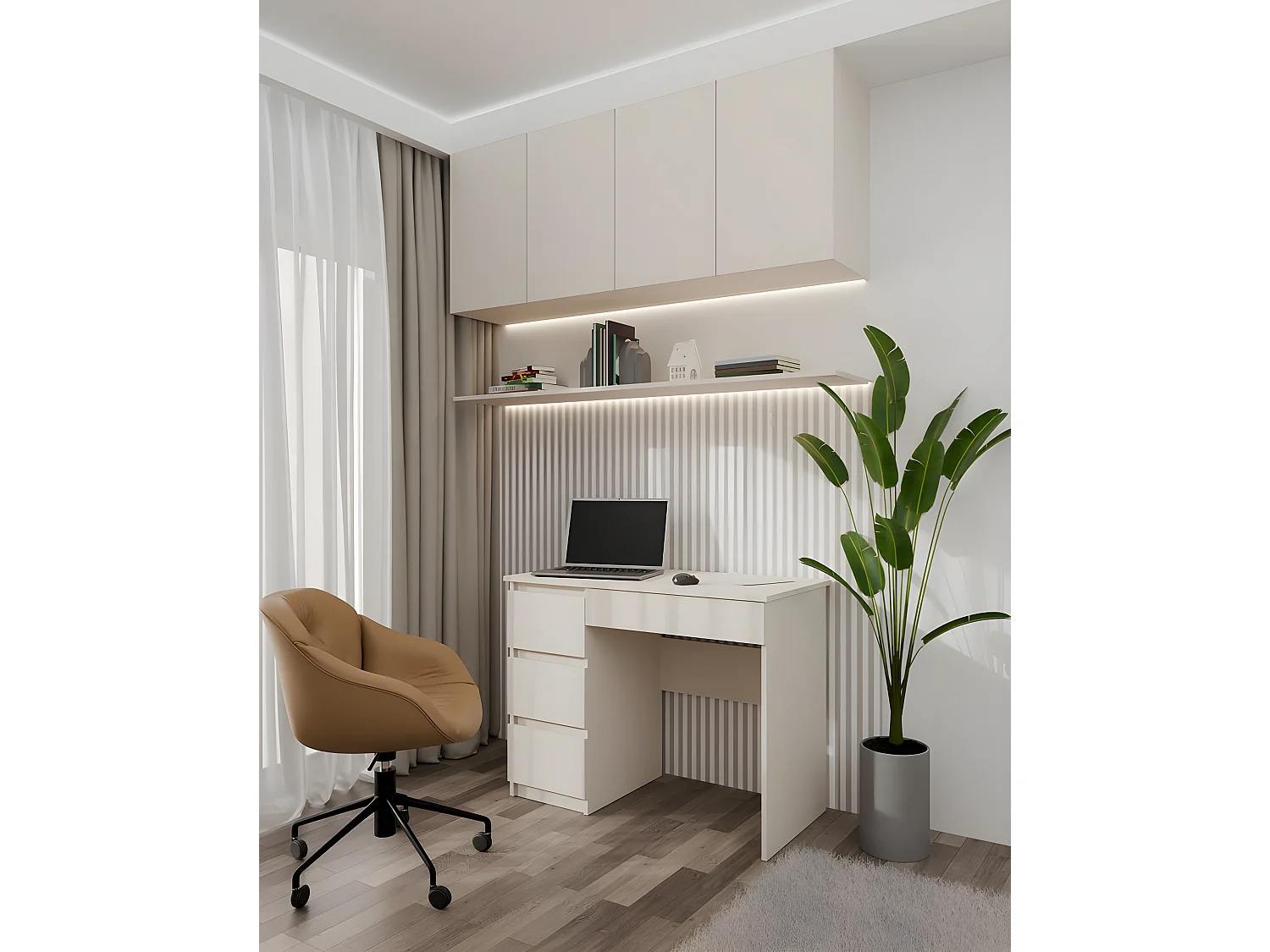 Biurko Mijas Lewe | Kaszmir | 98x51x76 cm | Eleganckie Funkcjonalne