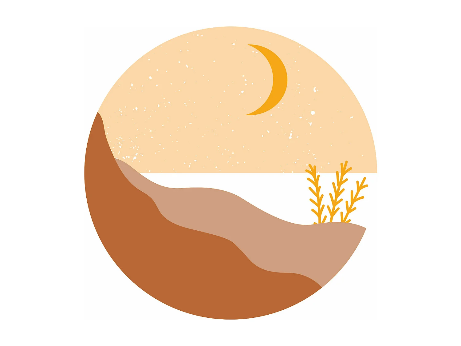 Papier peint intissé pré-encollé fresques géantes - ROND BORD DE MER BEIGE - 120x120cm