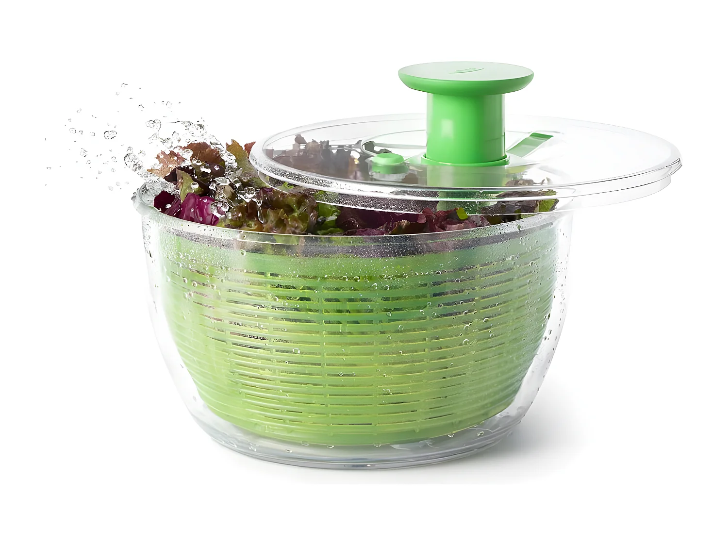 Essoreuse à salade 26 cm verte