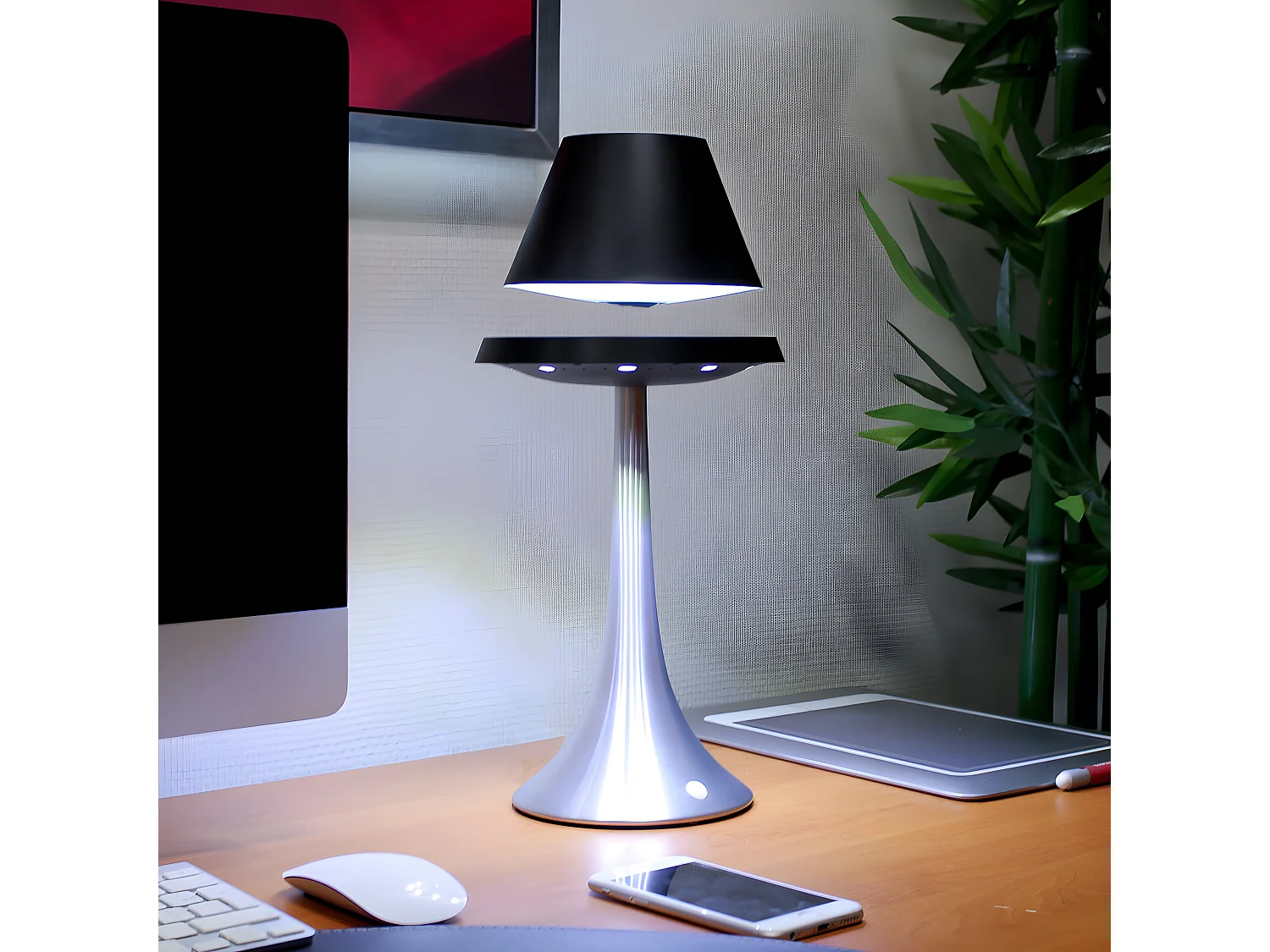 Lampe en lévitation ALTHURIA PureLine NOIRE