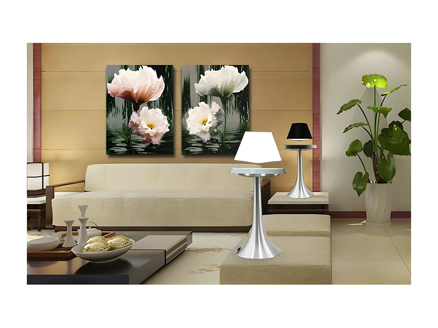 Lampe en lévitation ALTHURIA PureLine NOIRE