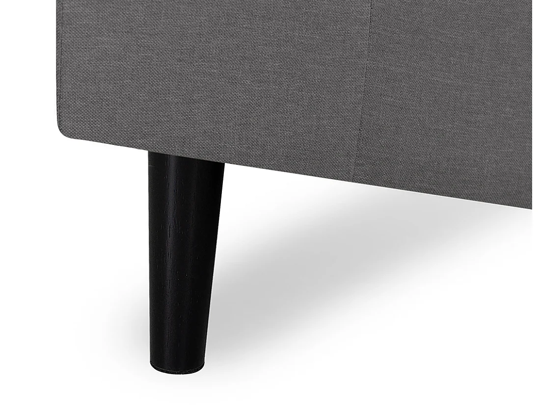 Divano angolare 3 posti con chaise longue destra tessuto grigio chiaro - Washington