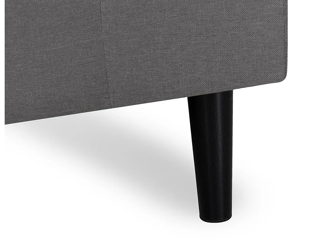 Divano angolare 3 posti con chaise longue sinistra tessuto grigio - Washington