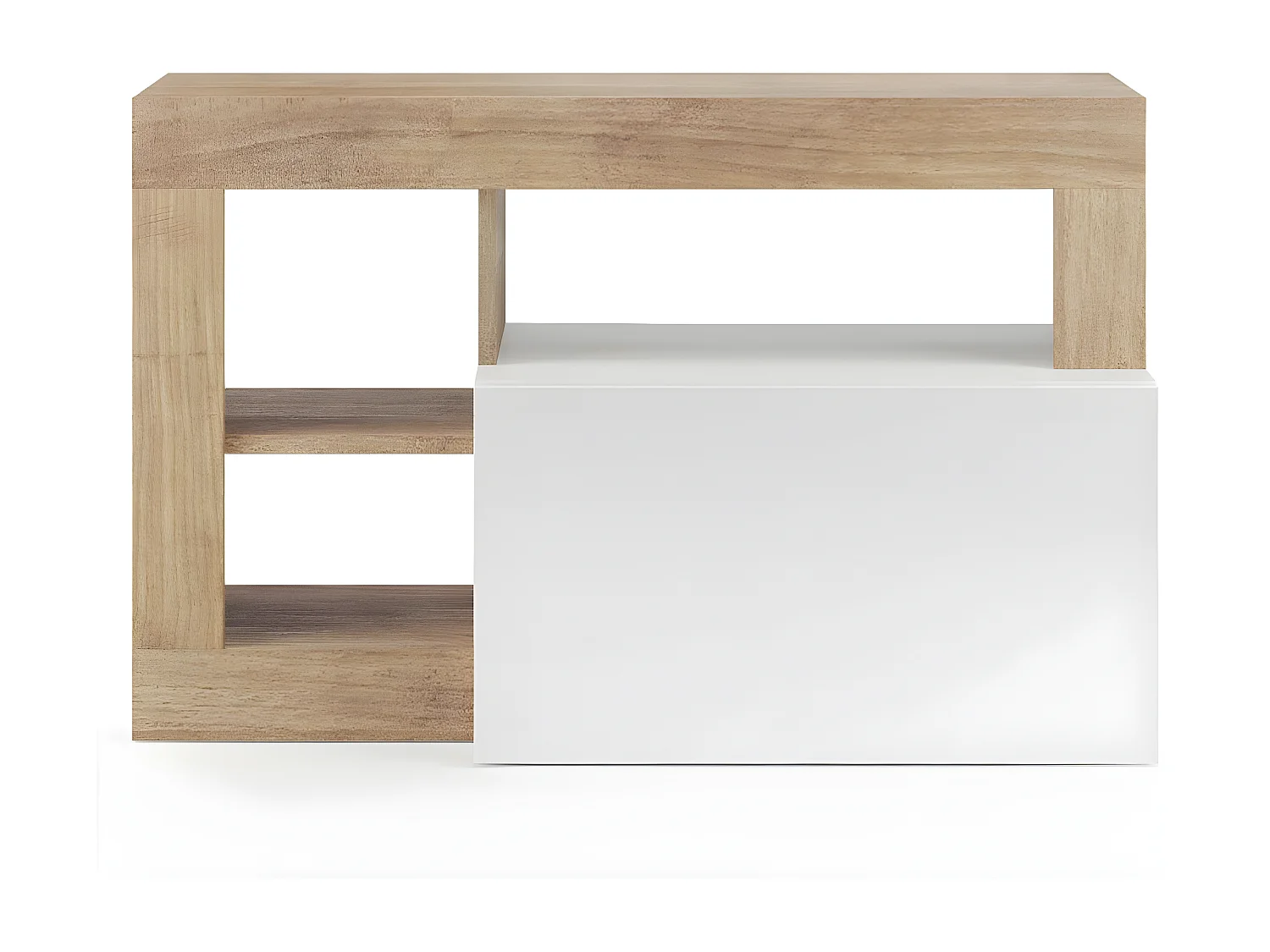 SET 3 stuks met klein meubel, wandkapstok en spiegel Hamburg - H165 cm