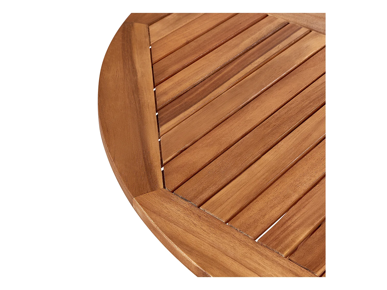 Table de salle à manger de jardin AGELLO 120 cm 120 cm Acacia Marron