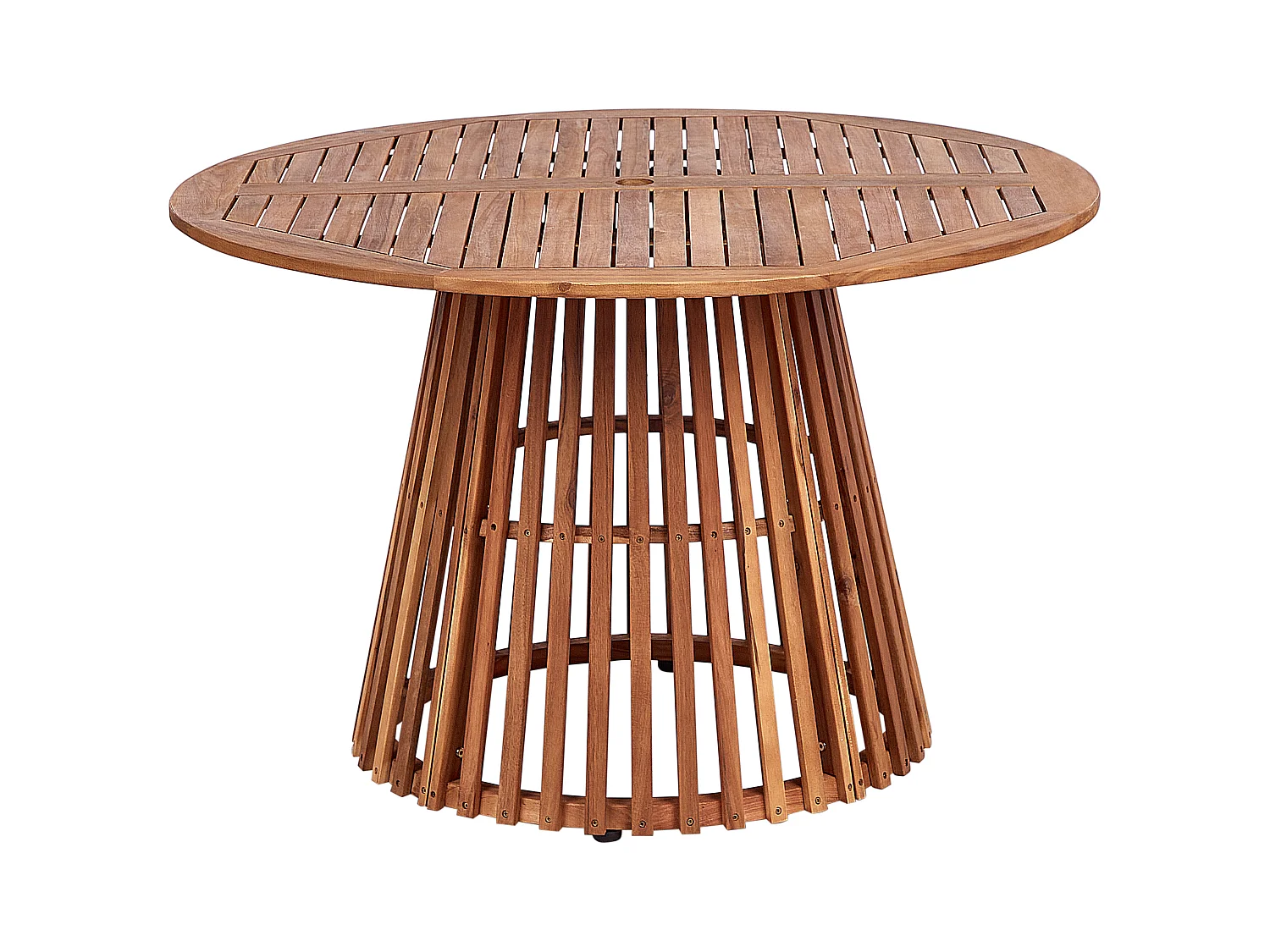 Table de salle à manger de jardin AGELLO 120 cm 120 cm Acacia Marron