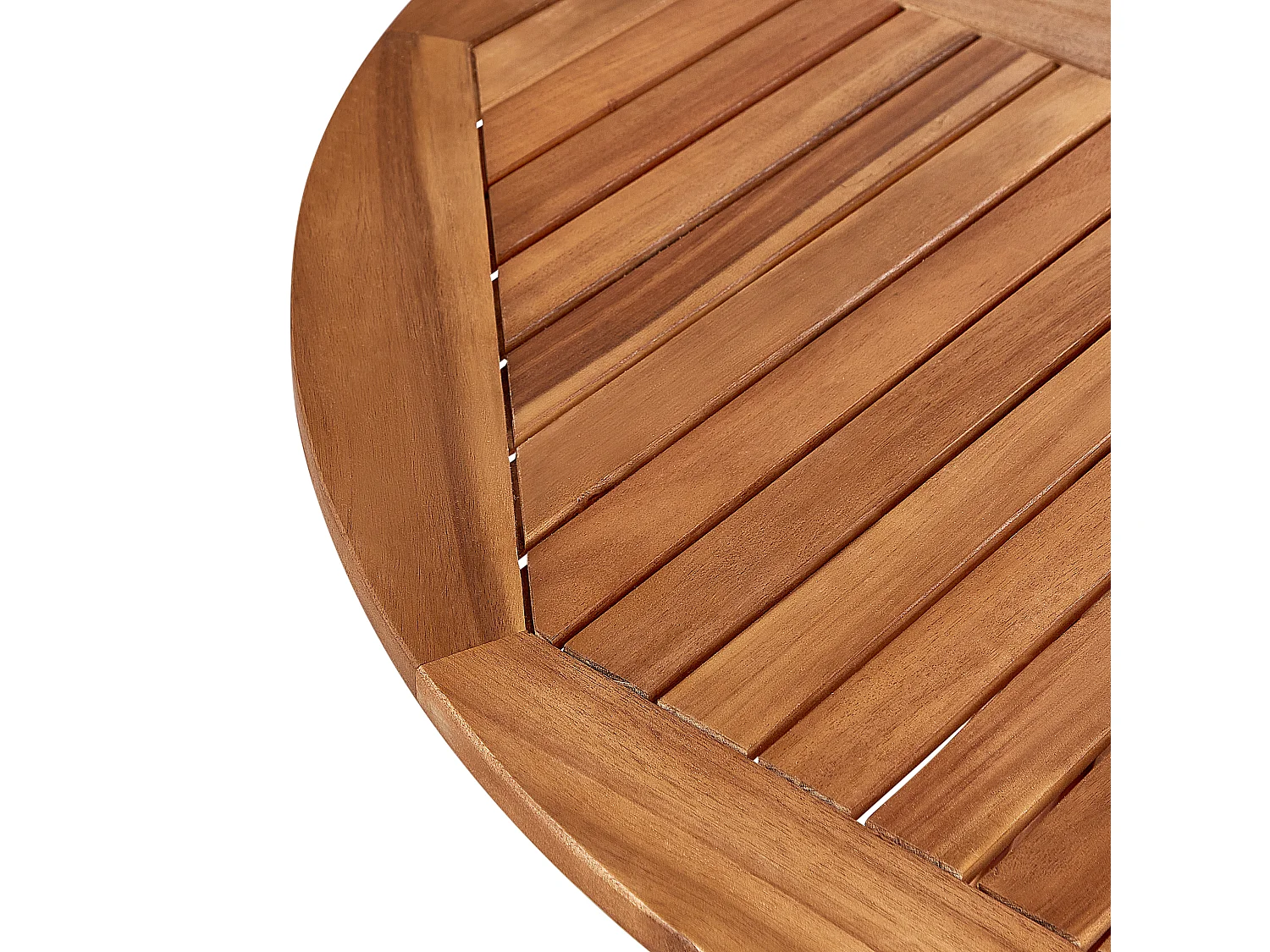 Table de salle à manger de jardin AGELLO 120 cm 120 cm Acacia Marron