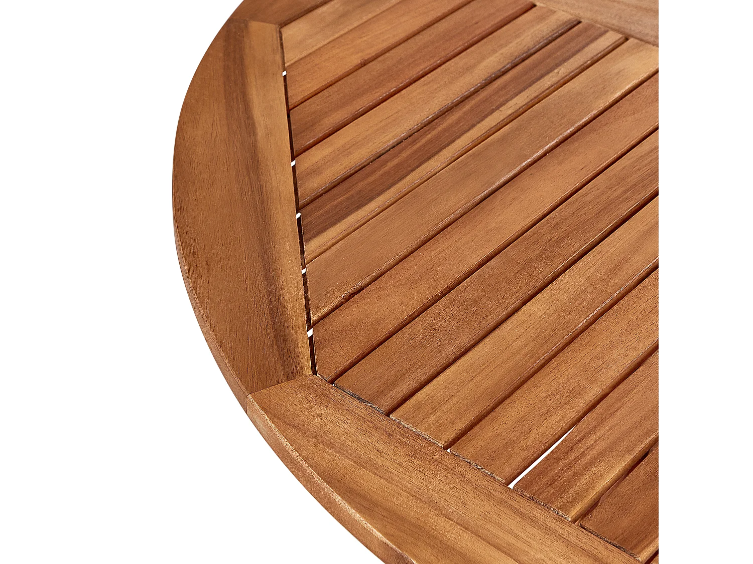 Table de salle à manger de jardin AGELLO 120 cm 120 cm Acacia Marron