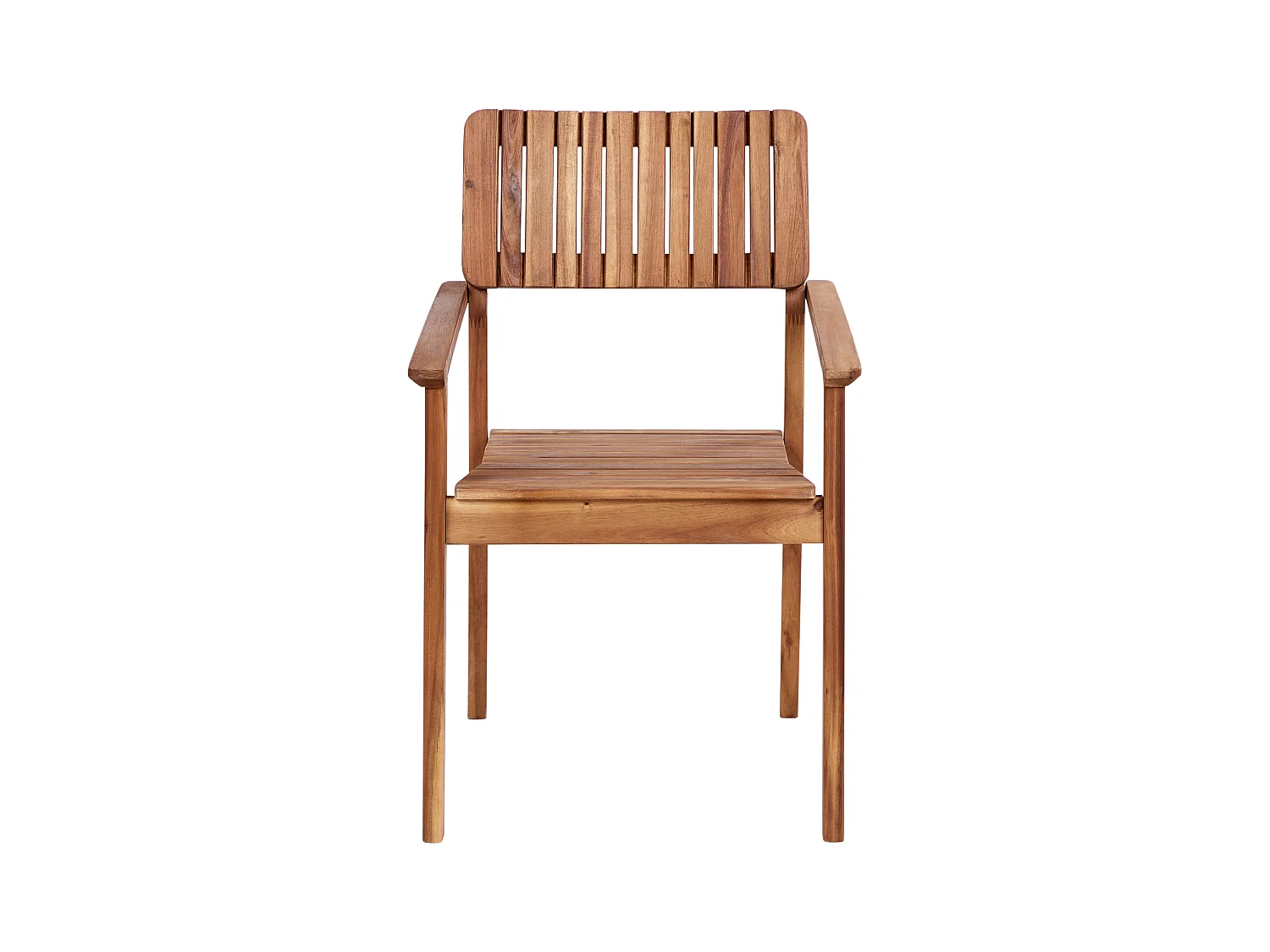 Lot de 2 chaises de jardin AGELLO Acacia Marron