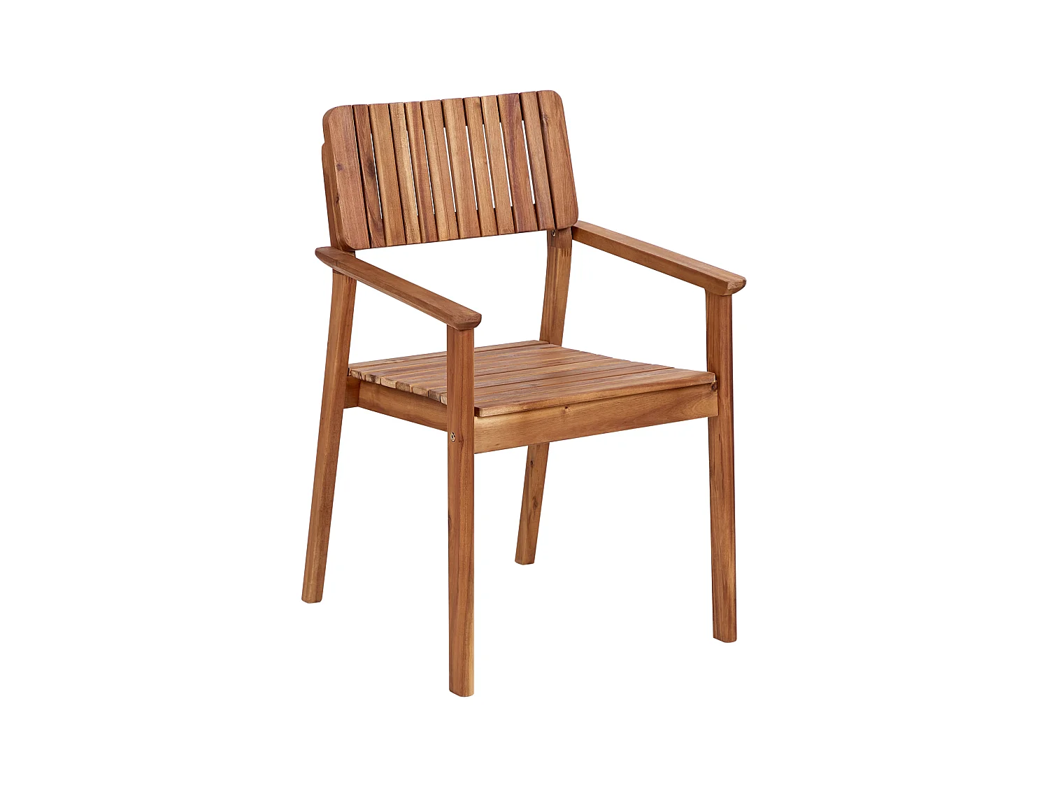 Lot de 2 chaises de jardin AGELLO Acacia Marron