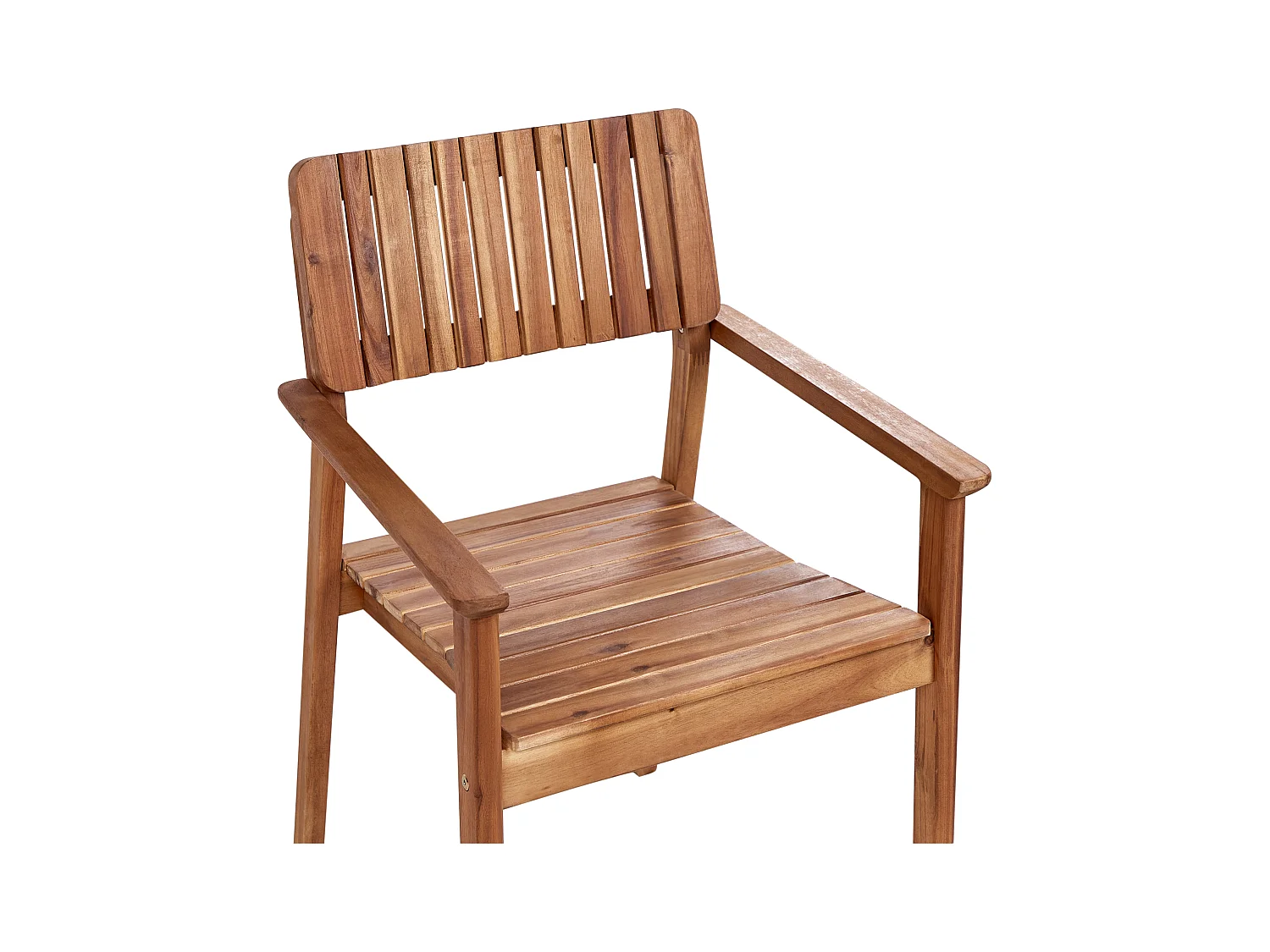 Lot de 2 chaises de jardin AGELLO Acacia Marron