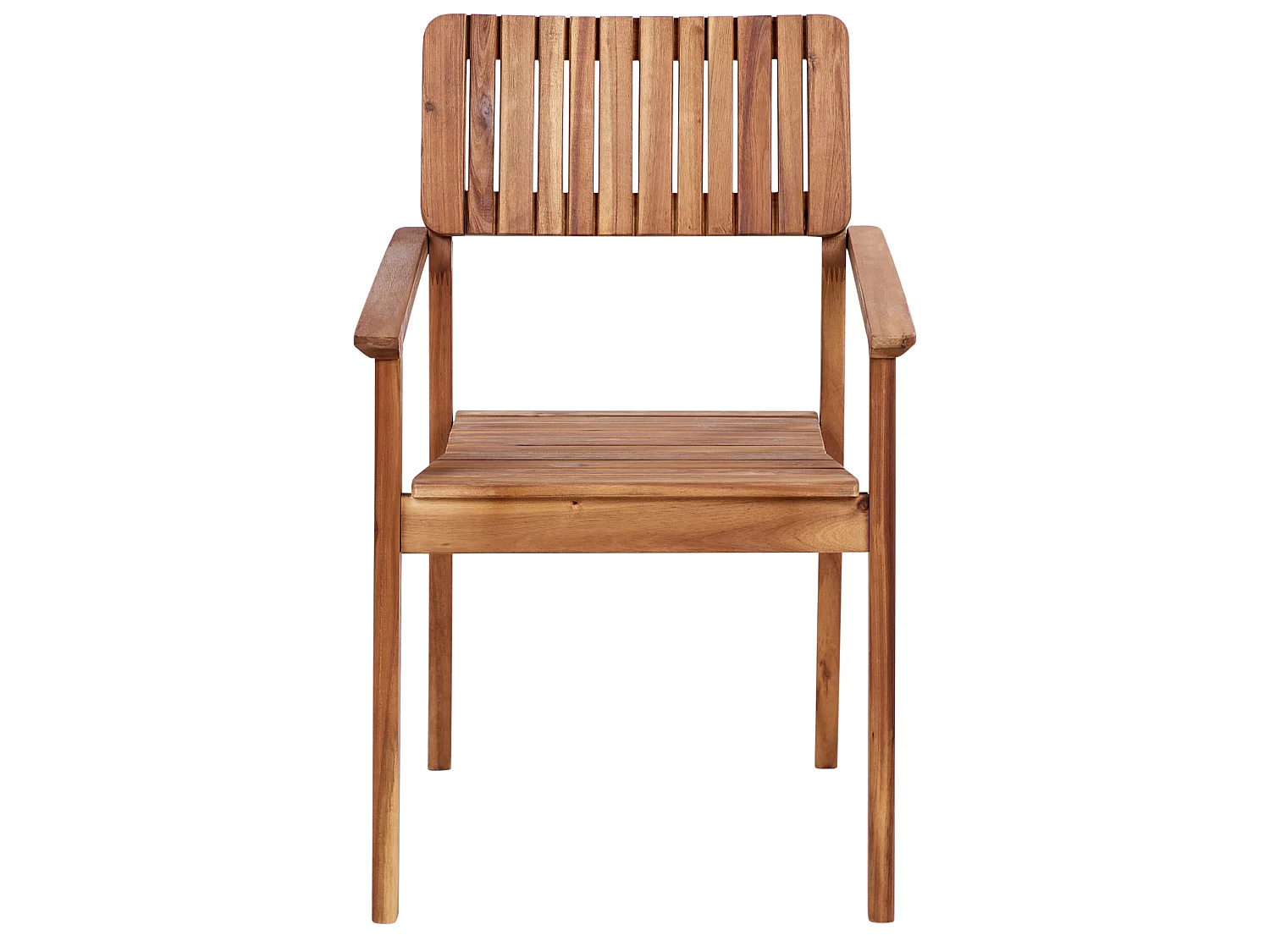 Lot de 2 chaises de jardin AGELLO Acacia Marron