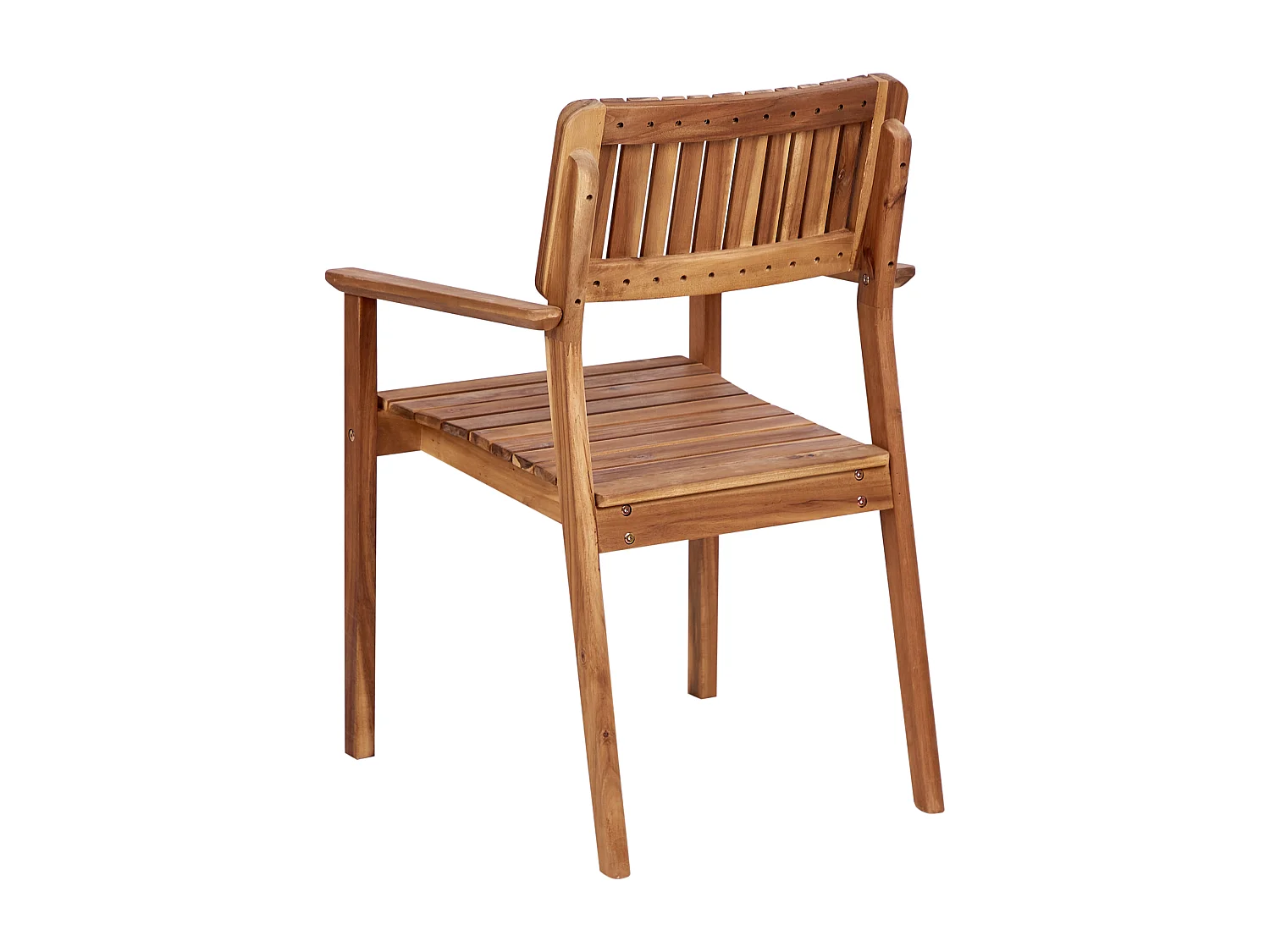 Lot de 2 chaises de jardin AGELLO Acacia Marron