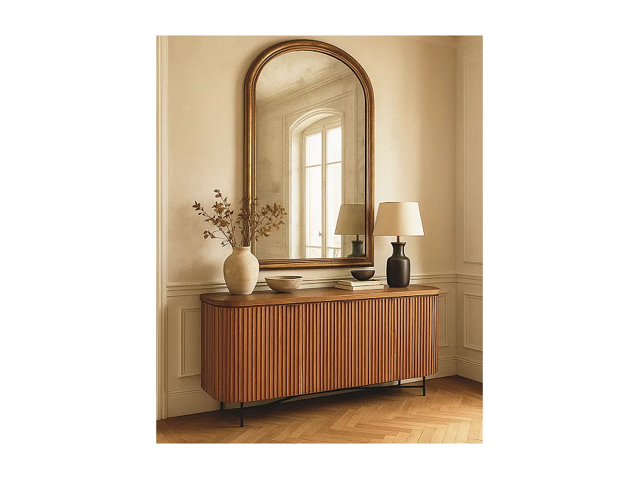 Opéra - Buffet rétro en bois de teck recyclé