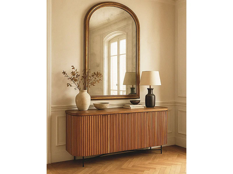 Opéra - Buffet rétro en bois de teck recyclé