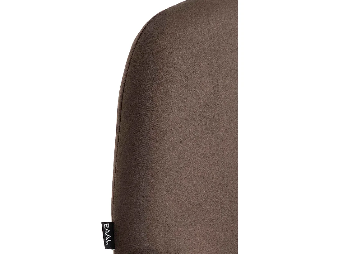 Tabouret de bar - Velours - Marron - Braga