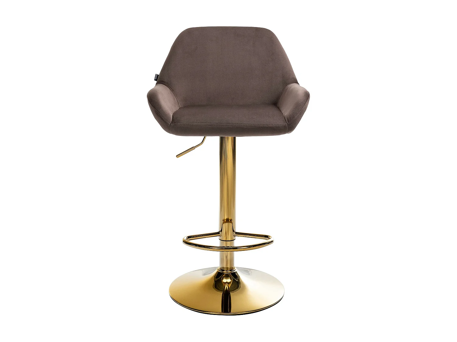 Tabouret de bar - Velours - Marron - Braga