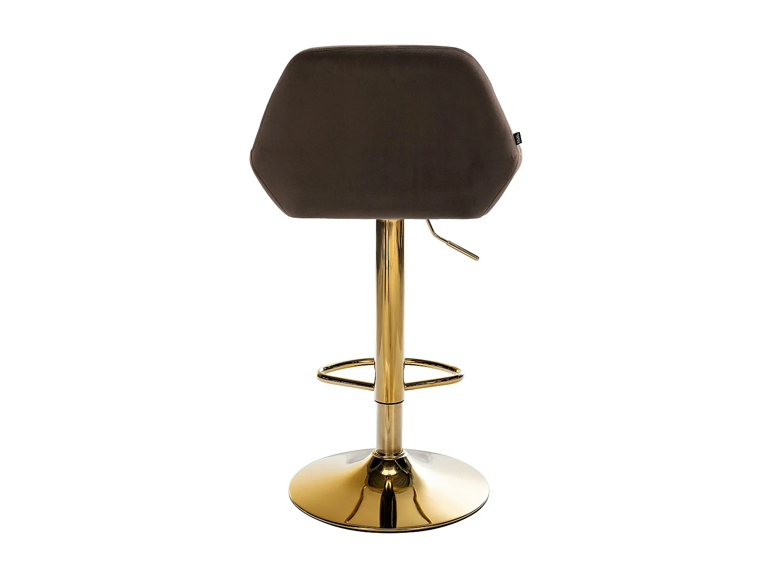 Tabouret de bar - Velours - Marron - Braga