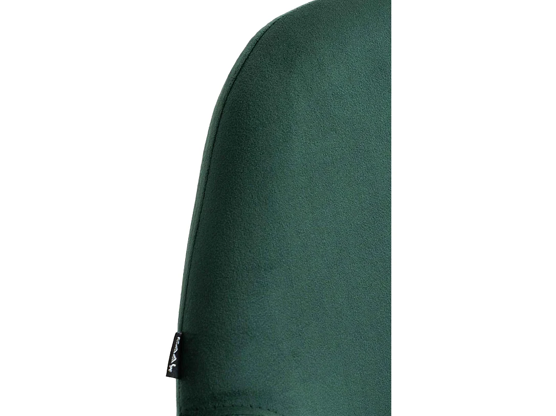 Lot de 2  Tabouret de bar - Velours & Métal - Vert foncé - Braga