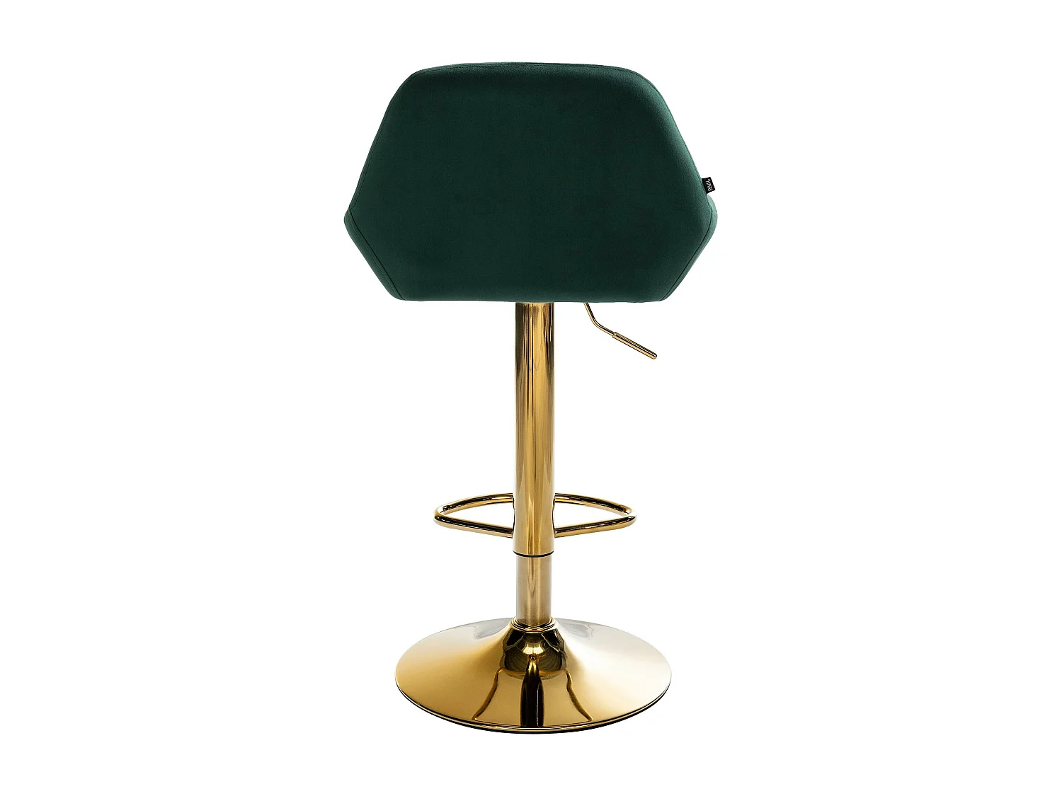 Lot de 2  Tabouret de bar - Velours & Métal - Vert foncé - Braga