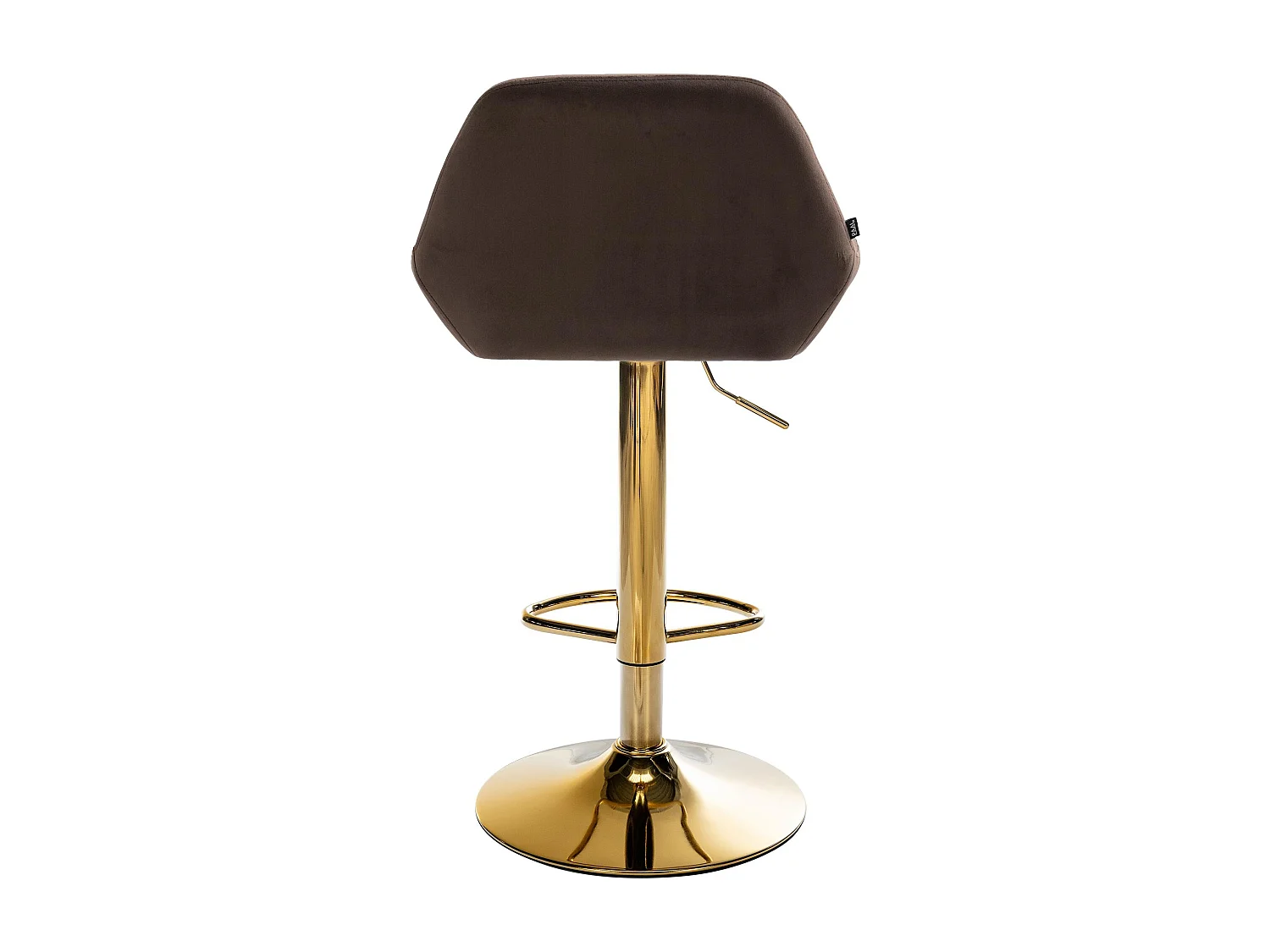 Lot de 2  Tabouret de bar - Velours & Métal - Marron - Braga