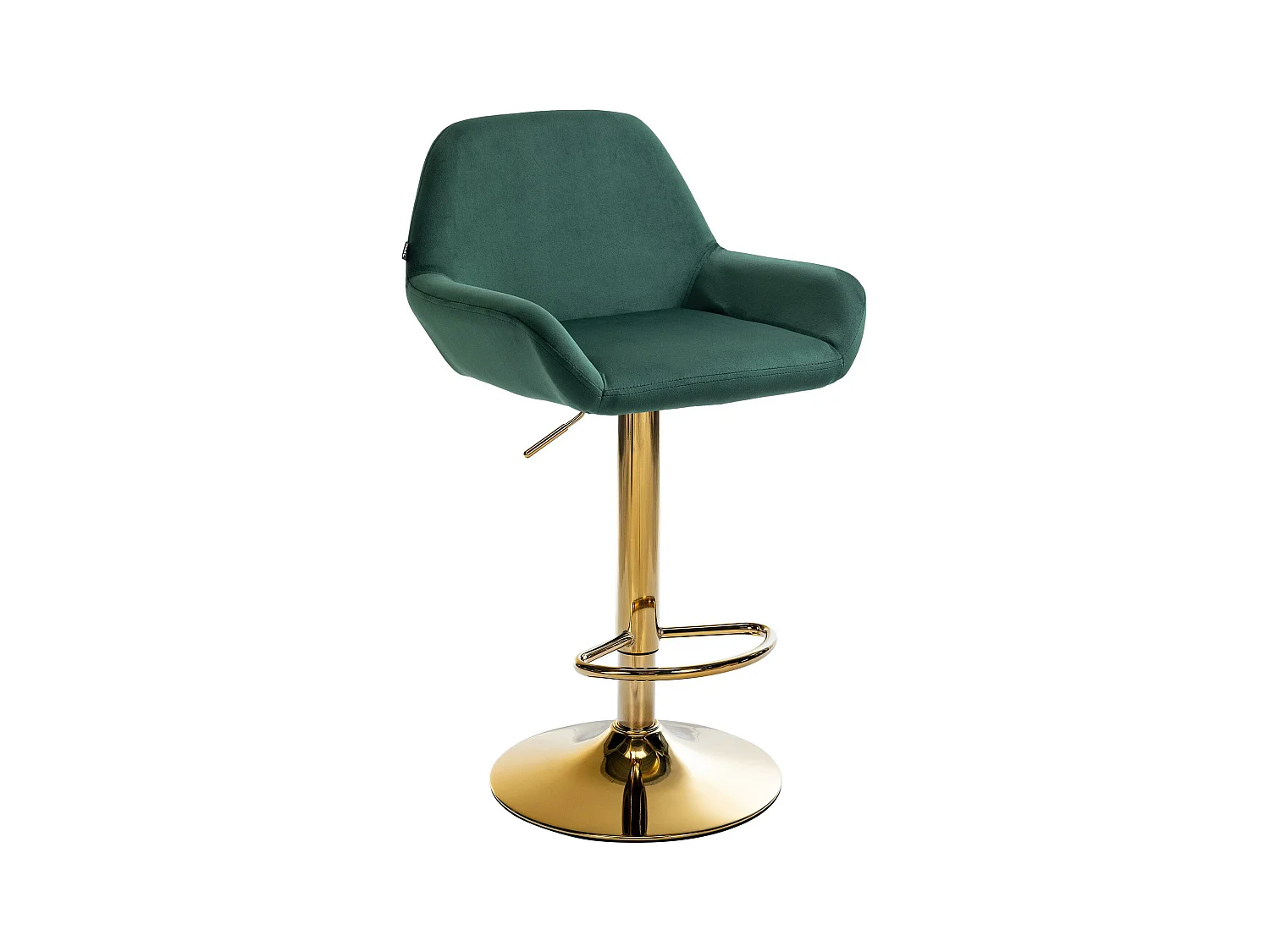 Tabouret de bar - Velours - Vert foncé - Braga