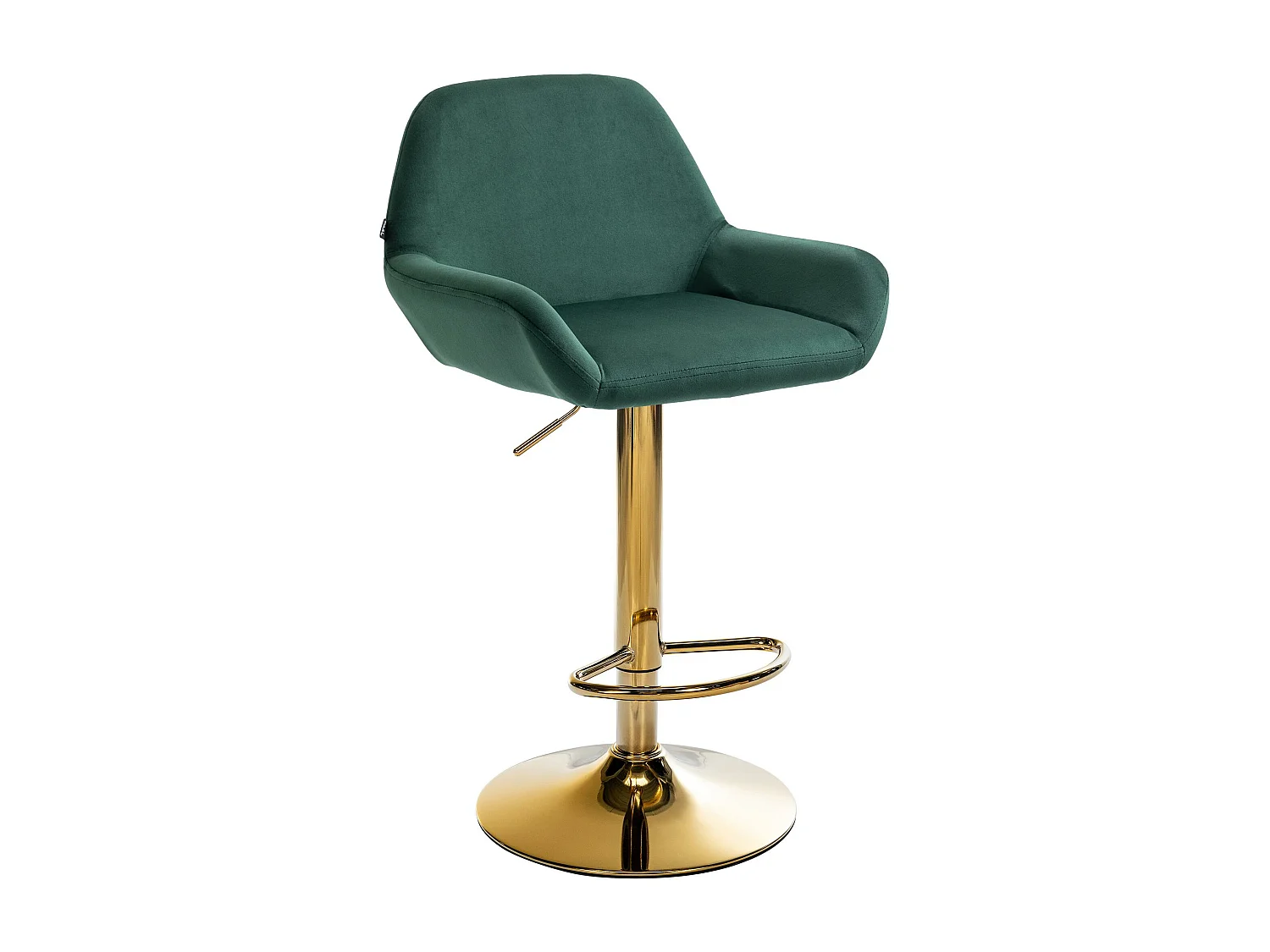 Tabouret de bar - Velours - Vert foncé - Braga