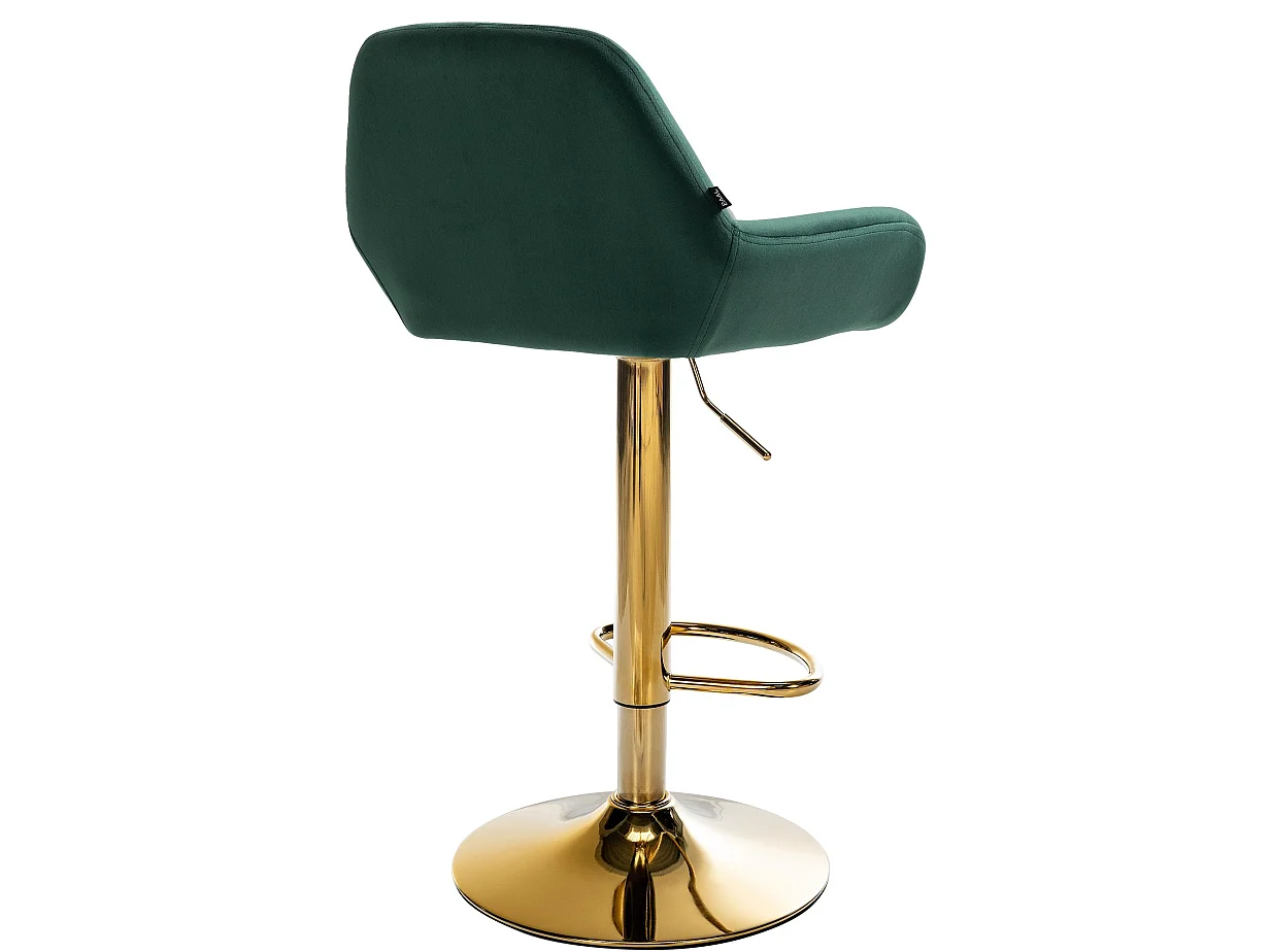 Tabouret de bar - Velours - Vert foncé - Braga