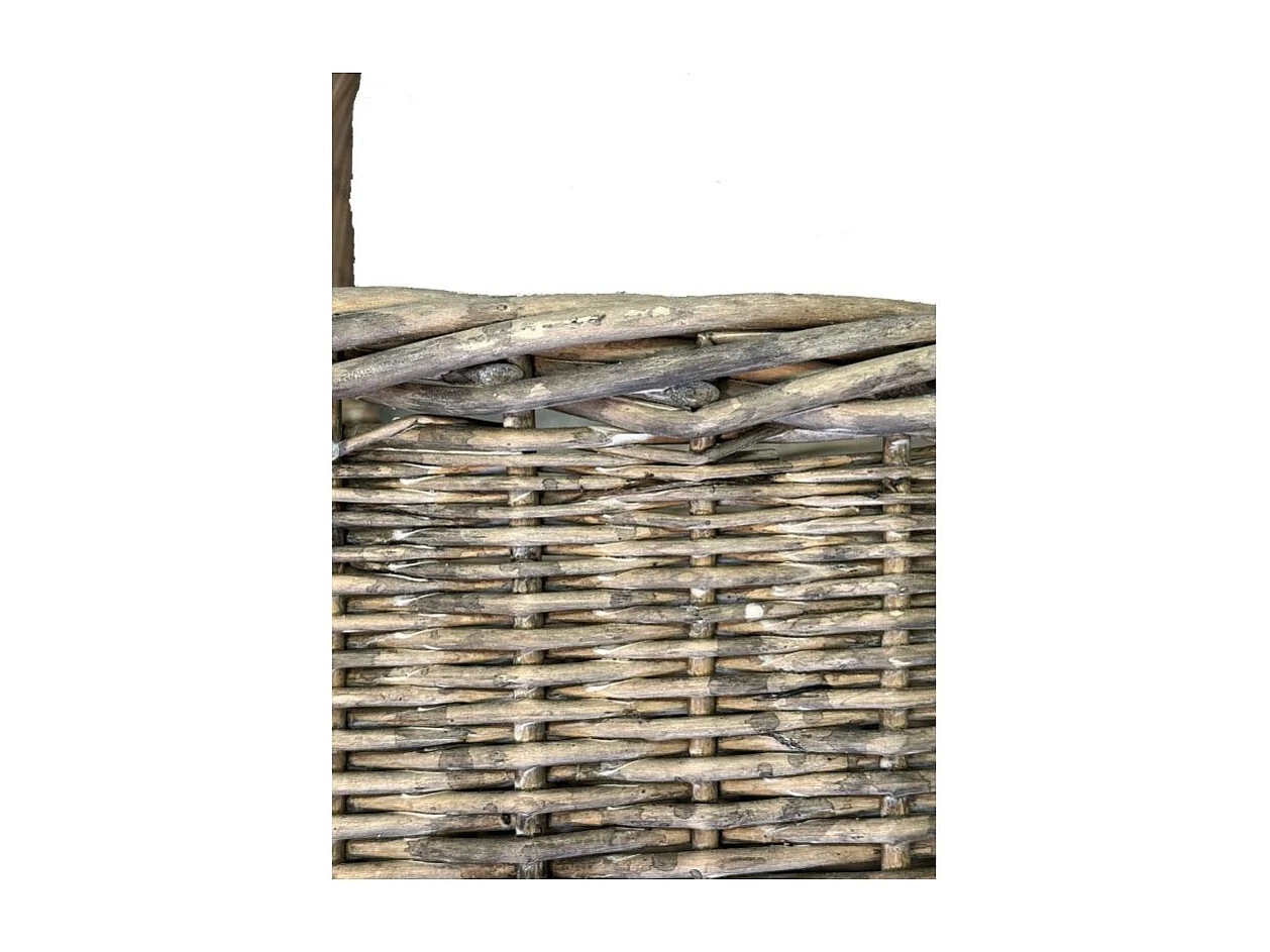 Chariot à bûches en osier 2